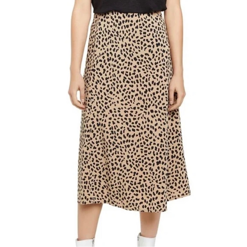 Sanctuary Leopard Print MIDI Skirt - Size Small